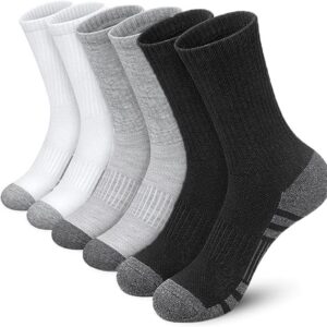 6 Pairs of New Style High-Quality Comfortable Soft Men's Outdoor Gym Socks Large + Medium Size